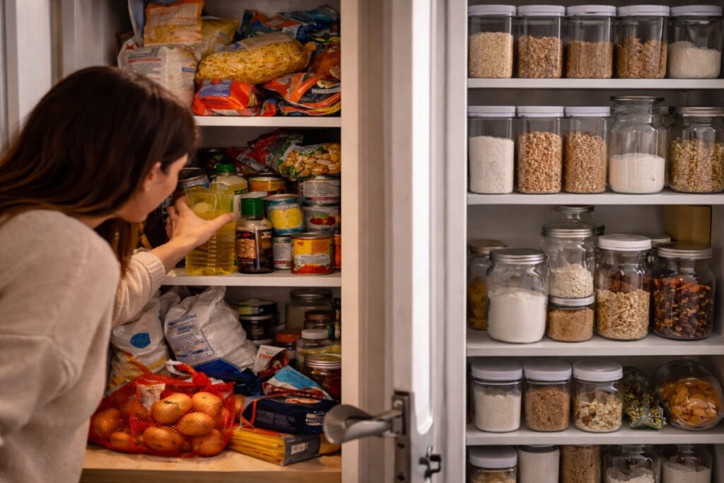 clear kitchen storage improves cooking speed