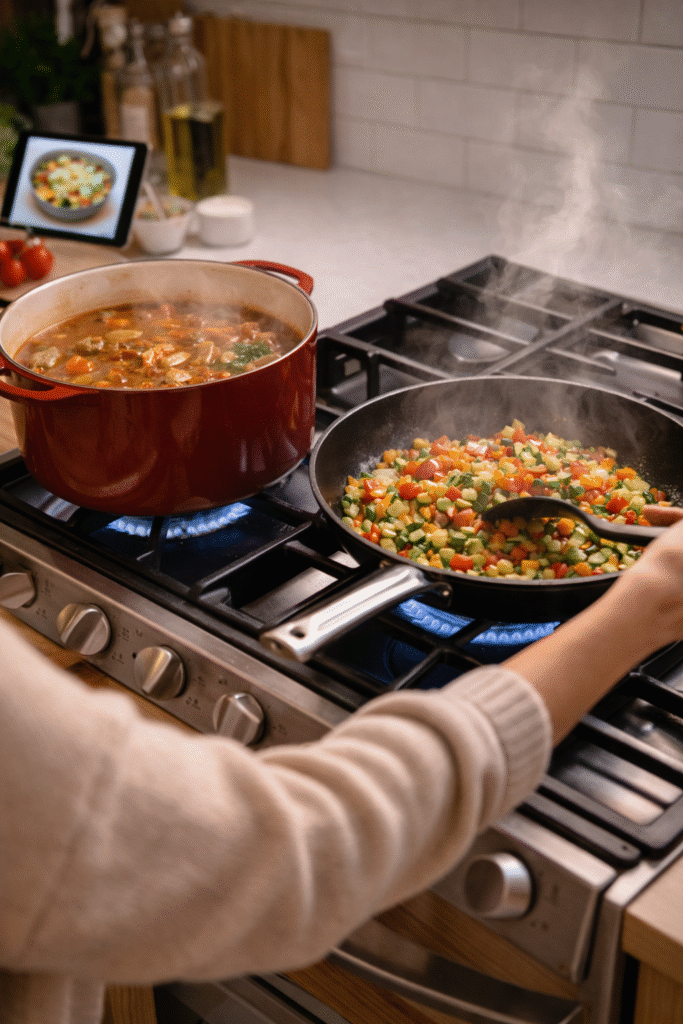 quick cooking methods in everyday kitchen